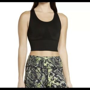 SWEATY BETTY 'Stamina' Longline Sports Bra, Black; Small